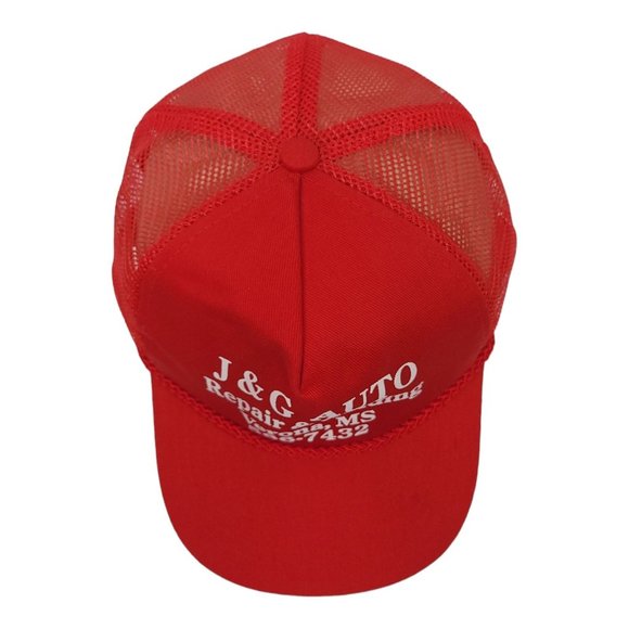 King Cap J G Auto Repair Welding Mesh Snapback Cap Trucker Printed Baseball Hat - Picture 6 of 13